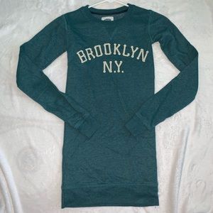 Old Navy Green Sweatshirt Dress Size XL